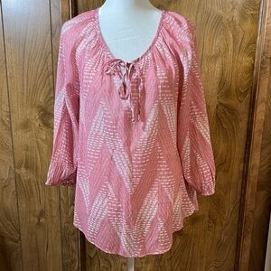 Chic Asymmetrical Pink Tie-Dye Dress